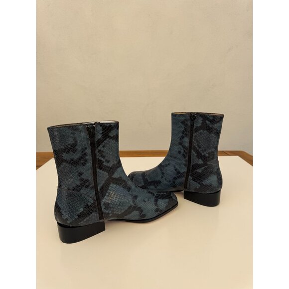 Paloma Wool Edna Boots In Blue Snakeskin Size 7.5 NEW! - Picture 3 of 8